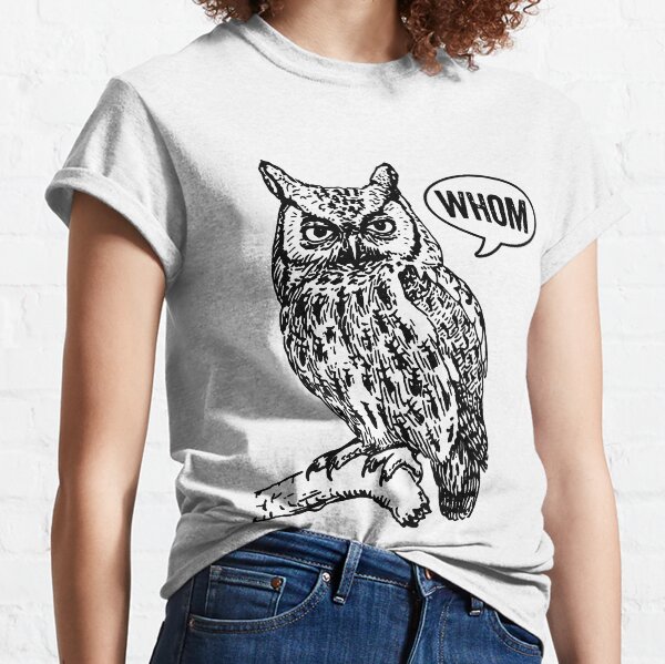 Donna OWL Good Tutto è benissimo Illustrazione del gufo ottimista Maglietta con Collo a V Donna OWL Good Tutto è benissimo Illustrazione del gufo ottimista Maglietta con Collo a V