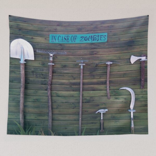 Item preview, In Case Of Zombies Garden Nightmare Humor designed and sold by taiche.