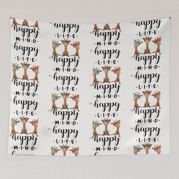 Item preview, Giraffe_ Happy Mind Happy Life  designed and sold by LeHongTien.