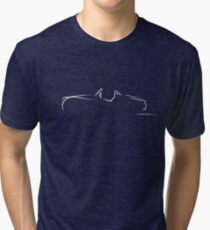 Profile Silhouette Triumph TR3 - white Tri-blend T-Shirt