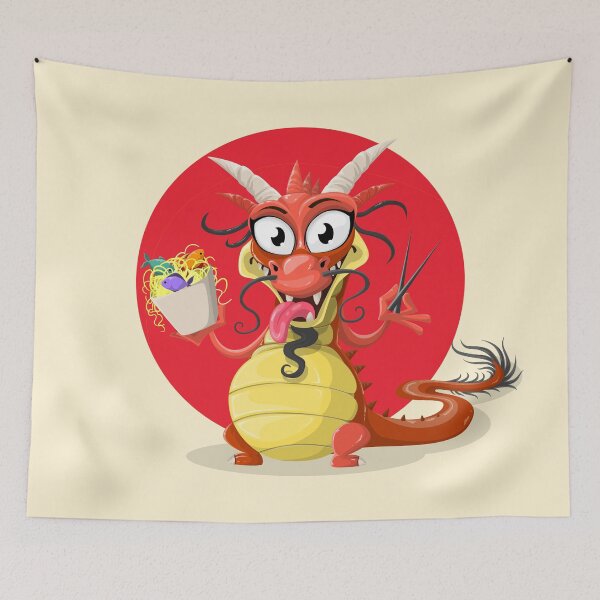 Item preview, Cute Dragon In Hungry Mood Red designed and sold by ParadoxEnvision.