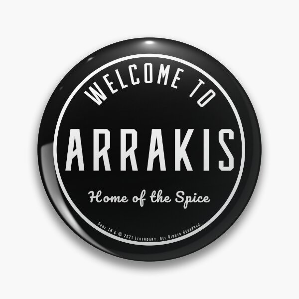 Item preview, Dune - Welcome to Arrakis Round (Black) - designed and sold by Printerially.