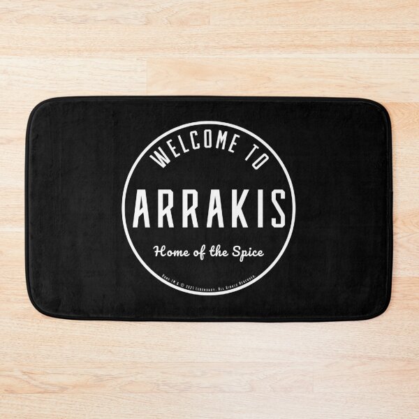 Item preview, Dune - Welcome to Arrakis Round (Black) - designed and sold by Printerially.