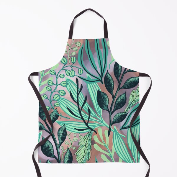 Item preview, Green & Teal Tropical Vibe Leafy Pattern with a Bokeh Background designed and sold by JulieSouster.