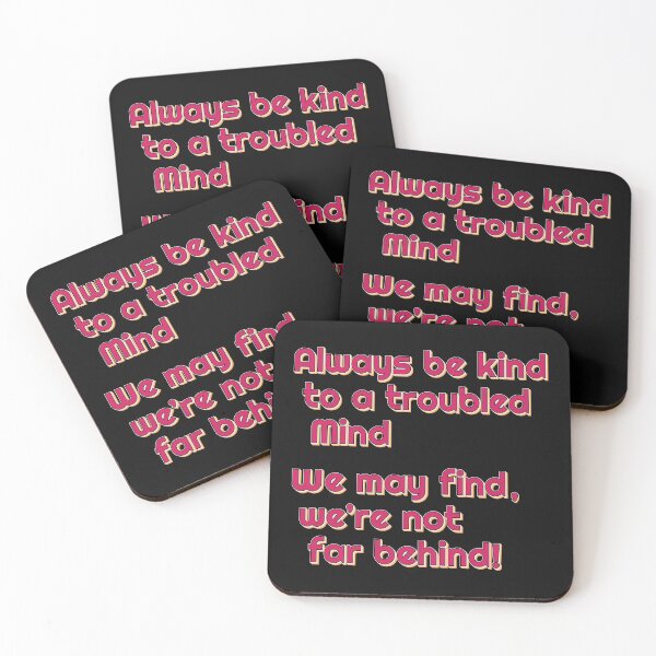 Item preview, Be kind to a troubled mind - compassion - motivating - kindness phrase designed and sold by Harlake.