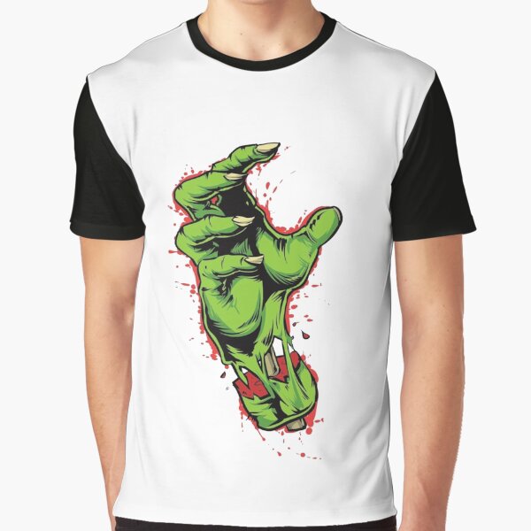 Skull Hand Print, Prints, Design Graphic T-Shirt