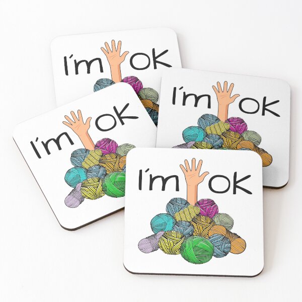 Item preview, I’m Ok - Funny Crochet And Knitting Yarn Mess designed and sold by NUMAcreations.