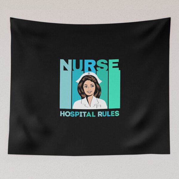 Item preview, Nurse Hospital Rules - Nurses Lovers designed and sold by AMINE  ★★★★★.