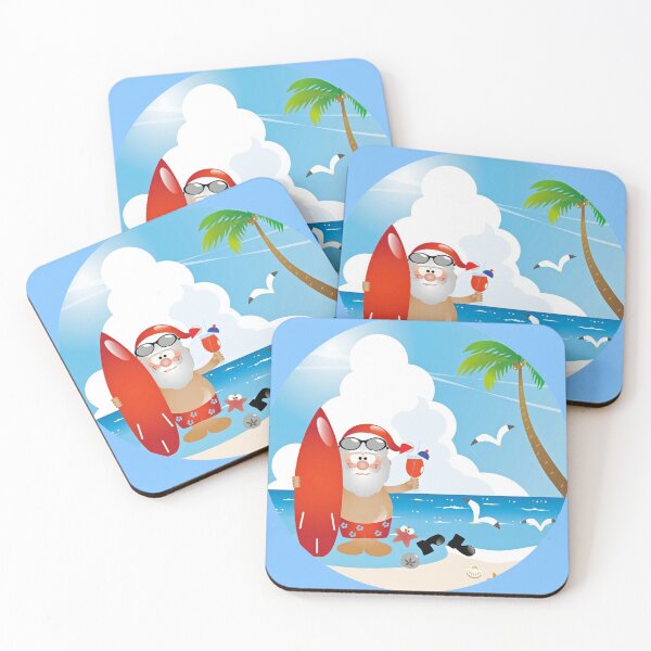 Item preview, Christmas in July, Julefest, Santa on Beach designed and sold by DiensDesign.