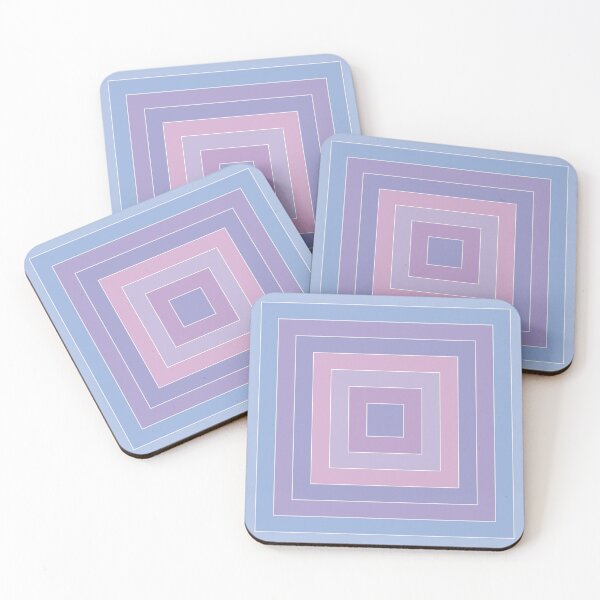 Item preview, Geometric pattern squares - blue violet designed and sold by FakeMirror.