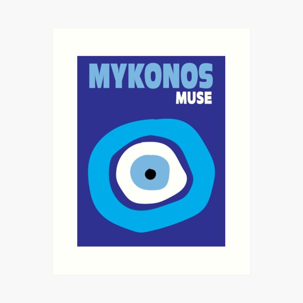 Mykonos-Muse Kunstdruck