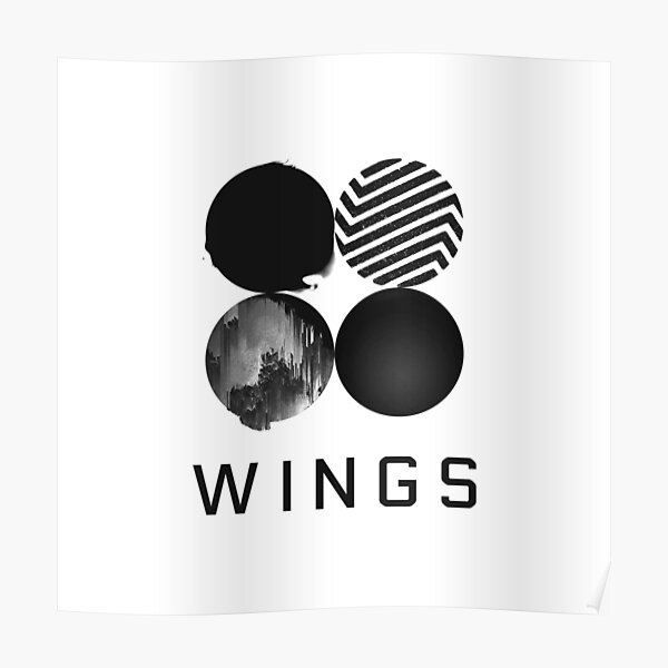 "BTS Wings Album Cover" Poster for Sale by helloharu Redbubble