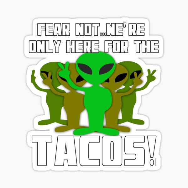 Item preview, Tacos and Aliens  designed and sold by Greenbaby.