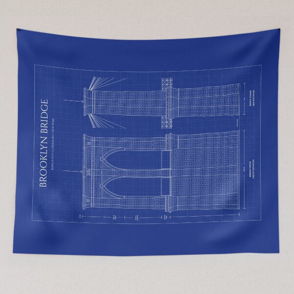 Artikelvorschau, Brooklyn Bridge (Blueprint) entworfen und verkauft von BGALAXY.