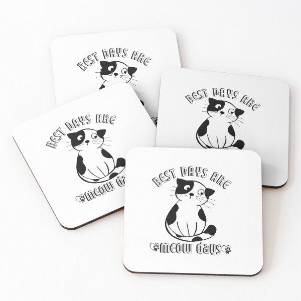 Item preview, BEST DAYS ARE MEOW DAYS designed and sold by Hussain Shirts.