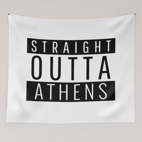 Item preview, Straight Outta Athens  designed and sold by Teelogic.