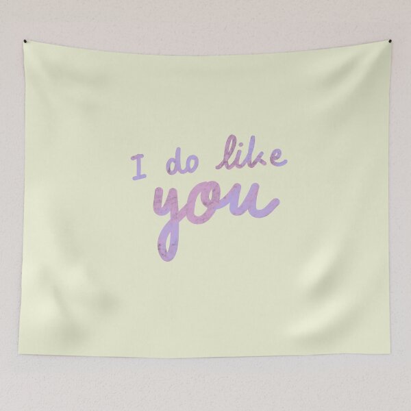 Item preview, I do like you Sticker | handwriting | feeling text  designed and sold by Manoondaly.