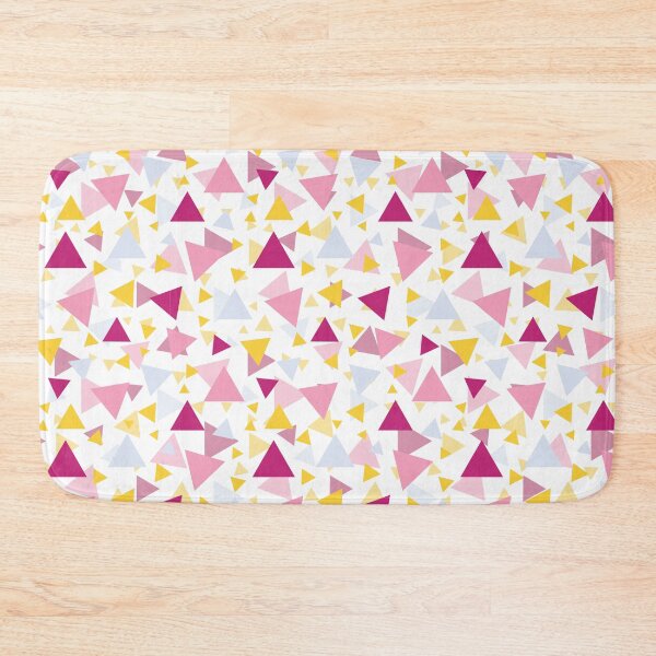 Item preview, Pink blue and yellow triangles pattern designed and sold by BLMcreations.