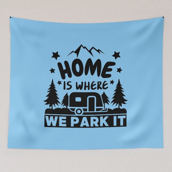 Item preview, Home is where we park it Shirt,Funny Recreation Vehicle Tee,Funny Camp Shirt,Camping Tee,Camp Life Tshirt. designed and sold by Babe3955.