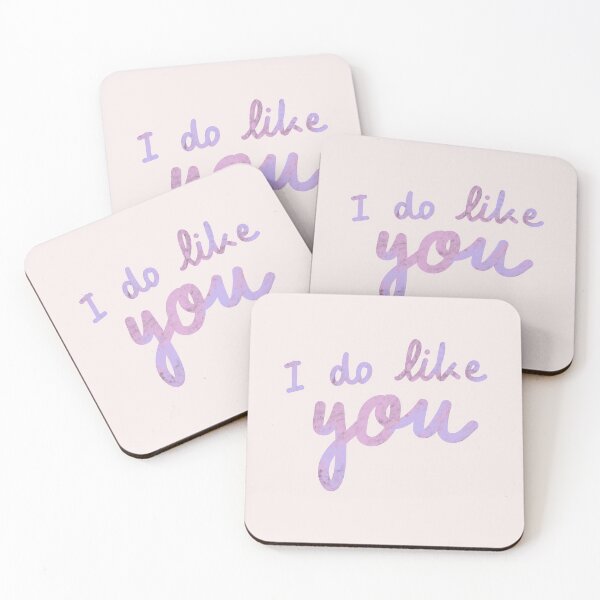 Item preview, I do like you Sticker | handwriting | feeling text  designed and sold by Manoondaly.