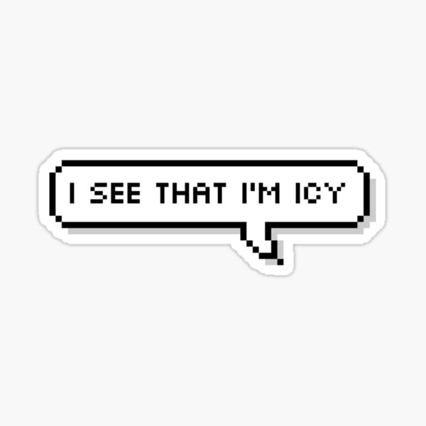 Artikel-Vorschau von ITZY ICY Ich sehe, dass ich eisig bin Pixel Speech, designt und verkauft von helloharu.
