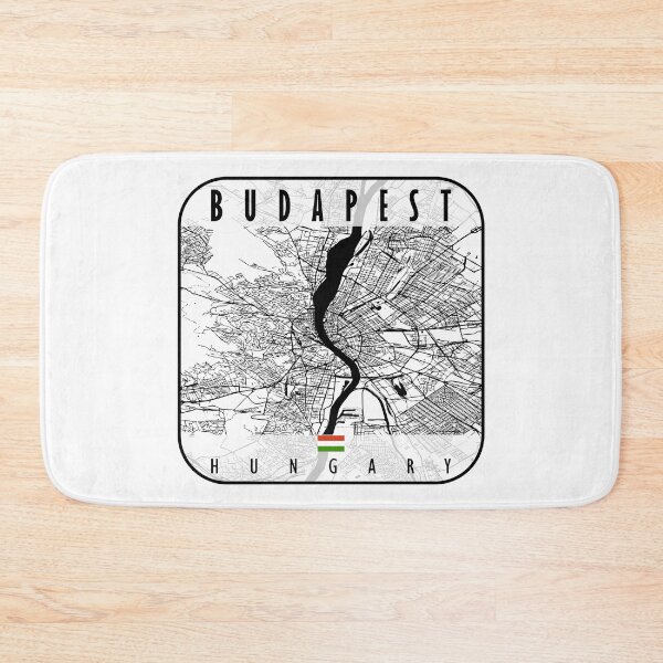 Item preview, Budapest Map Hungary designed and sold by hatimelhag.