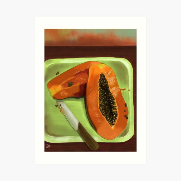 Papaya Art Print