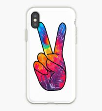 Tie Dye Peace Sign iPhone Case