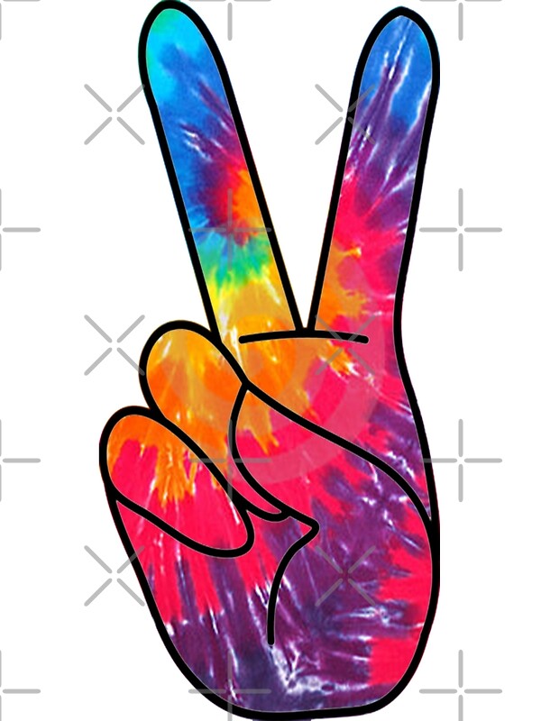 "Tie Dye Peace Sign" Art Prints by Birch Trail Boutique