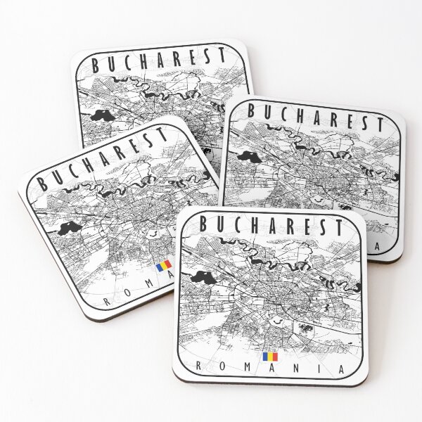 Item preview, Bucharest Map Romania designed and sold by hatimelhag.
