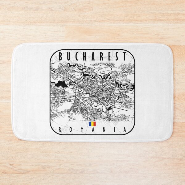 Item preview, Bucharest Map Romania designed and sold by hatimelhag.