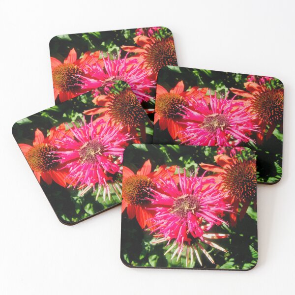 Item preview, Orange Cone Flowers and a pink daisy designed and sold by Shulie1.