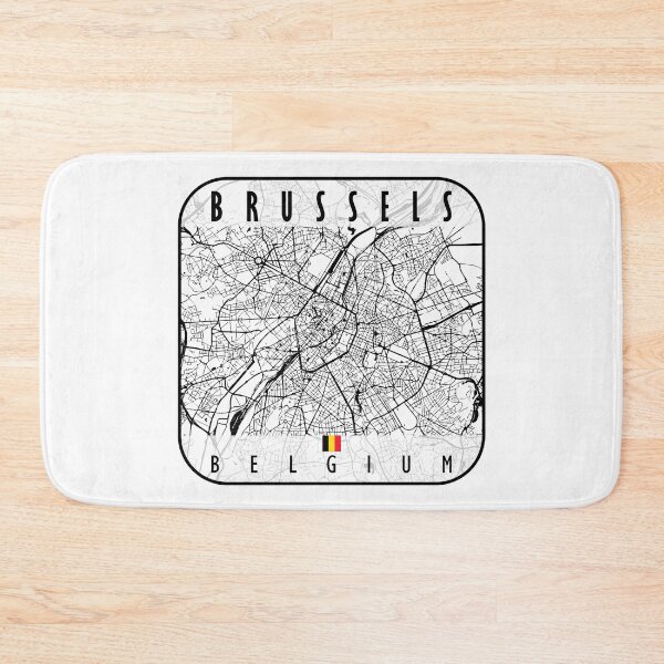 Item preview, Brussels Map Belgium designed and sold by hatimelhag.