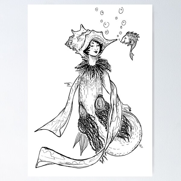 Item preview, 1920s mermaid designed and sold by Green-Martha.