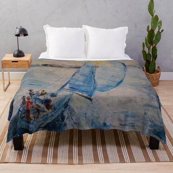 Item preview, A beautiful sailboat in the open sea. A picture of happiness, freedom and a new life. Seascape with yachts and a sailboat. The sea expanse. designed and sold by Elena Reutova.