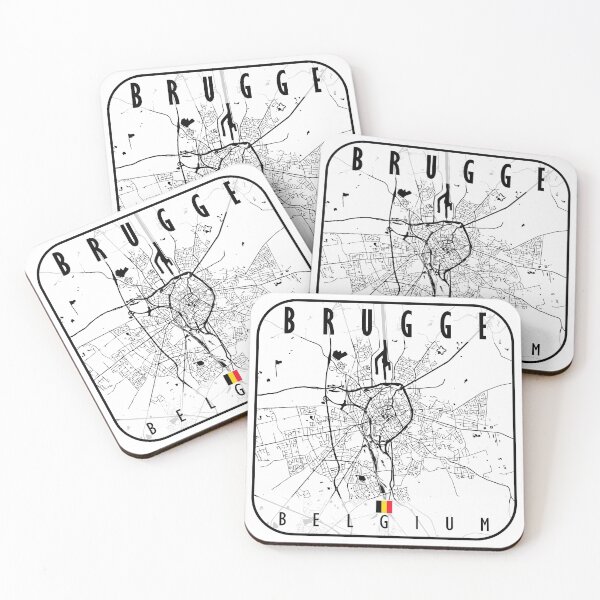 Item preview, Brugge Map Belgium designed and sold by hatimelhag.