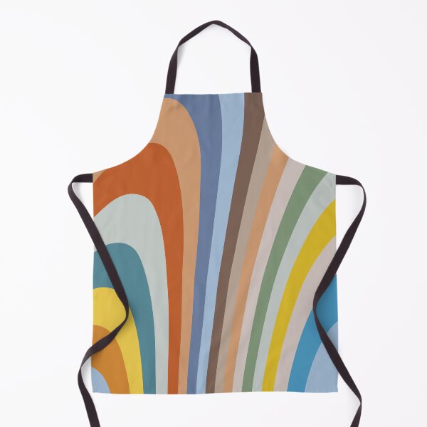 Item preview, Muted Multicolor Stripes Wave Abstract Design designed and sold by patternsoup.