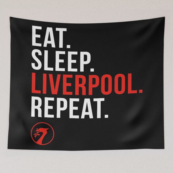Item preview, Eat, Sleep, Liverpool, Repeat - Liverpool Quotes designed and sold by Stalking Kopites.