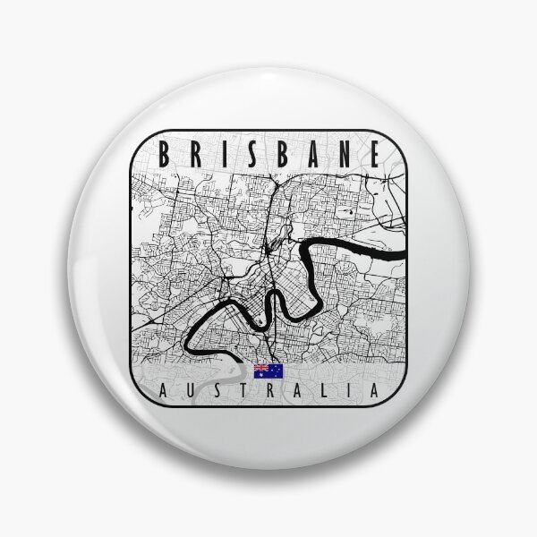 Item preview, Brisbane Map Australia designed and sold by hatimelhag.