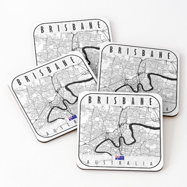 Item preview, Brisbane Map Australia designed and sold by hatimelhag.