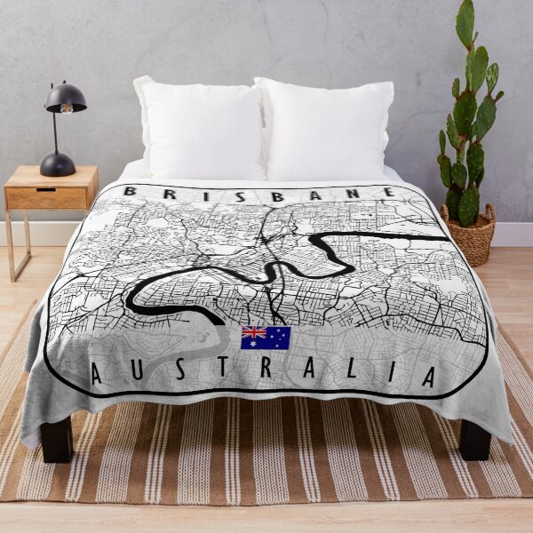 Item preview, Brisbane Map Australia designed and sold by hatimelhag.