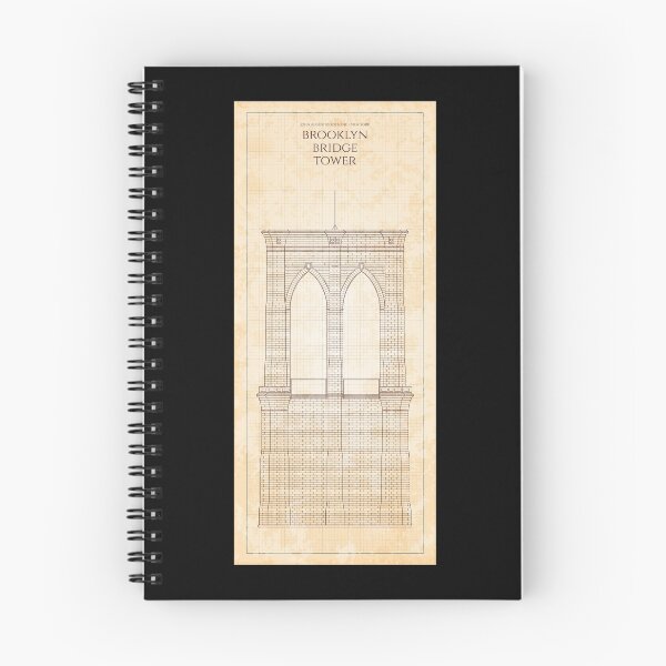 Item preview, Brooklyn Bridge Tower - (Old Blue Grid) Burgundy Color designed and sold by BGALAXY.