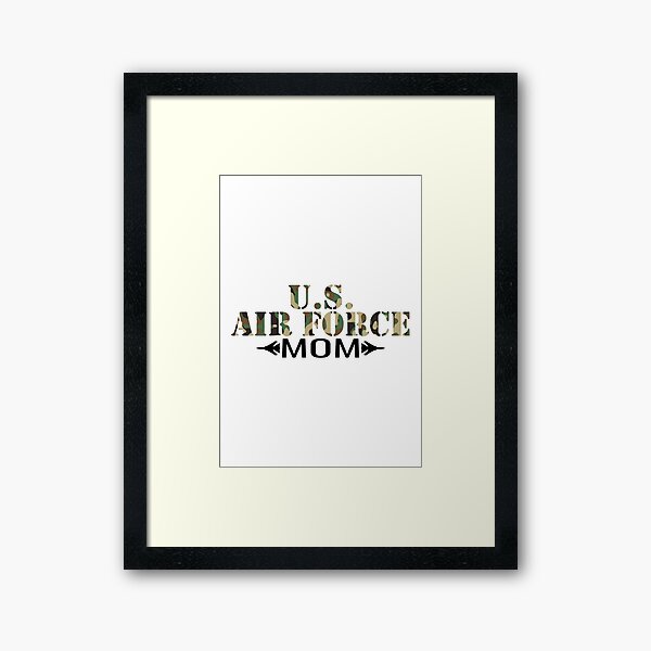 US Air Force Mom Proud Mother Framed Art Print