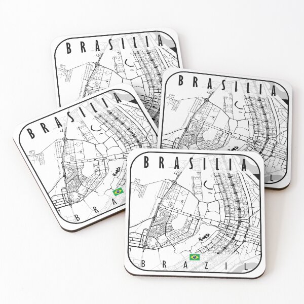 Item preview, Brasilia Map Brazil designed and sold by hatimelhag.