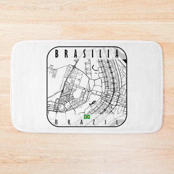 Item preview, Brasilia Map Brazil designed and sold by hatimelhag.