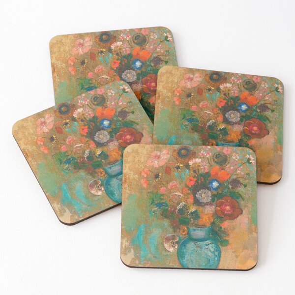 Item preview, ODILON REDON HD - Fleurs dans un Vase bleu  designed and sold by Go Logo Designs.