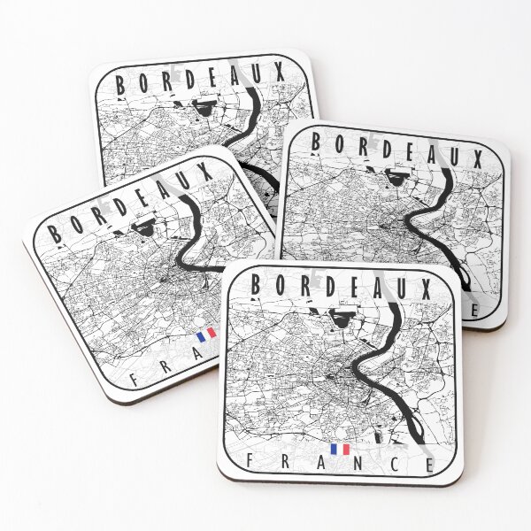 Item preview, Bordeaux Map France designed and sold by hatimelhag.