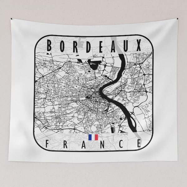 Item preview, Bordeaux Map France designed and sold by hatimelhag.