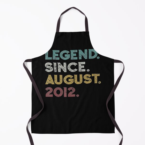 Artikelvorschau, Distressed Retro Legend seit August 2012 Jungen Mädchen 9. Geburtstag T-Shirt 9 entworfen und verkauft von sherriwester.