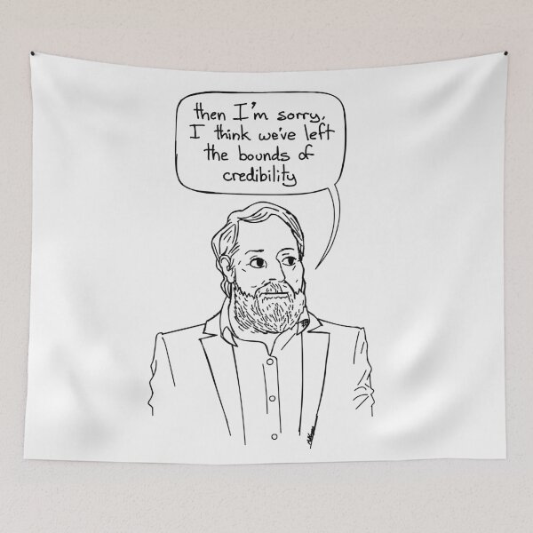 Item preview, Left the bounds of credibility (white) designed and sold by MatthewJSimpson.